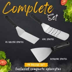 BBQ Gereedschapset - Opbergtas - BBQ Accessoires - BBQ Tang - BBQ Set - BBQ Borstel - BBQ Gereedschap - Roestvrij Staal -Merkloos Winkel 1200x1200 512