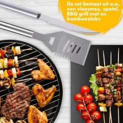 BBQ Accesoires Set Gereedschap Tang Borstel Barbecue Kookgerei - 10 Delig -Merkloos Winkel 1200x1200 517