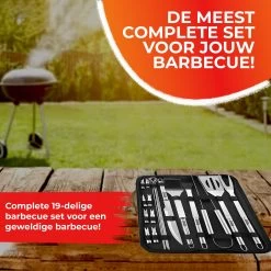 GrillX Barbecue Gereedschap Set - 19-delig - Inclusief Luxe Draagtas - BBQ Accesoires - Gereedschapset -Merkloos Winkel 1200x1200 541