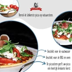 Pizzasteen BBQ & Oven | Pizzaplaat Voor De Lekkerste Bereiding Van Een Pizza Op Jouw Barbecue Of In De Oven | Pizza Stone Rond | Medium (33 Cm) -Merkloos Winkel 1200x1200 598
