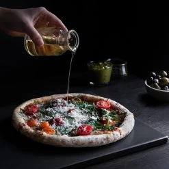 Navaris Pizzasteen XL Voor Oven En Barbecue - Rechthoekige Pizzaplaat 38 X 30 Cm - Inclusief Receptenboek - Keramisch Geglazuurd - Zwart -Merkloos Winkel 1200x1200 606