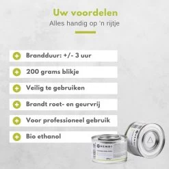 Hendi Brandpasta Voor Chafing Dish - Brandgel 200g - ( 6 Stuks ) -Merkloos Winkel 1200x1200 636