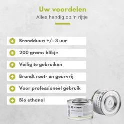 Hendi Brandpasta Voor Chafing Dish - Brandgel 200g - ( 12 Stuks ) -Merkloos Winkel 1200x1200 645
