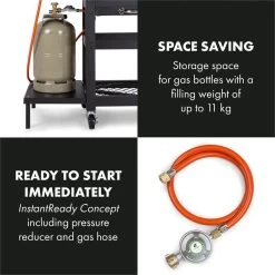 Klarstein Kingsville Double Barbecue - Houtskool- En Gasbarbecue - Smoker BBQ - Inclusief Deksels En Thermometer - Met 2 Roosters - Zwart 16 Klarstein Kingsville Double Barbecue - Houtskool- En Gasbarbecue - Smoker BBQ - Inclusief Deksels En Thermometer - Met 2 Roosters - Zwart -Merkloos Winkel 1200x1200 69