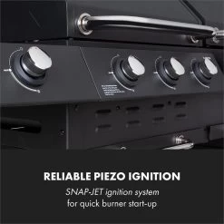 Klarstein Kingsville Double Barbecue - Houtskool- En Gasbarbecue - Smoker BBQ - Inclusief Deksels En Thermometer - Met 2 Roosters - Zwart 17 Klarstein Kingsville Double Barbecue - Houtskool- En Gasbarbecue - Smoker BBQ - Inclusief Deksels En Thermometer - Met 2 Roosters - Zwart -Merkloos Winkel 1200x1200 70