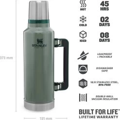 Stanley The Legendary Classic Bottle 1,90L - Thermosfles - Hammertone Green -Merkloos Winkel 1200x1200 738