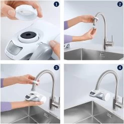 BRITA On Tap Faucet Filtration System - Uitstekend Smakend Gefilterd Water - Inclusief 1 BRITA ON TAP Kraanfilter - 600 Liter Water Gefilterd Per Patroon - Witte Kleur -Merkloos Winkel 1200x1200 829