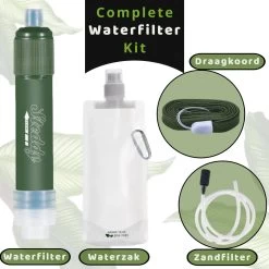Waterfilter Steddy Pro - Survival Bushcraft Kit - Noodpakket - Waterzuivering - Water Filter Kraan - Outdoor -Merkloos Winkel 1200x1200 856