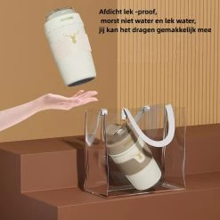 Floraweg Cup - Drinkbeker To GO- Lekvrij Dubbelwandig ,RVS 316, Thermosbeker Koffiebeker- Koffie En Thee - 400ml Zwart -Merkloos Winkel 1200x1200 898