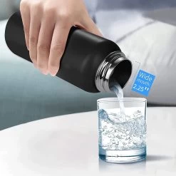 Thermo Master - Thermosfles & Drinkfles - Waterfles - 0,5 Liter - Midnight Black - 3 Doppen -Merkloos Winkel 1200x1200 901