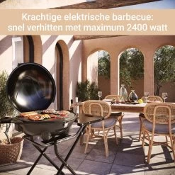 SUNTEC Elektrische BBQ 9493 - Geschikt Voor Buiten Als Tafelbarbecue Of Staande Barbecue - Barbecue Voor Balkon, Terras, Tuin En Camping - Elektrisch Barbecueën Met Max. 2400 Watt - Mobiel Onderstel -Merkloos Winkel 1200x1200 96