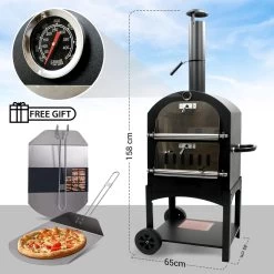 MaxxGarden Pizza Oven - Smoker Barbecue Op Hout, Houtskool Of Pellets - 45 X 65 X 158cm -Merkloos Winkel 1200x1200 99