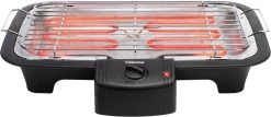 Tristar BQ-2813 Electrische Tafelbarbecue - Grilloppervlak (LxB) 38x22 Cm - 2000W - Zwart -Merkloos Winkel 1200x520