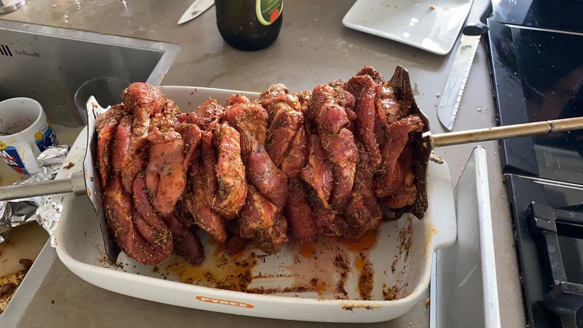 BBQ Rotisserie Kebab Spiezen Set (universele Set Geschikt Voor De Meeste Rotisseries / BBQ Spitten) 7 BBQ Rotisserie Kebab Spiezen Set (universele Set Geschikt Voor De Meeste Rotisseries / BBQ Spitten) - Afbeelding 5