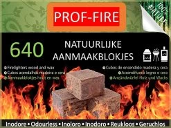 PROF-FIRE - 640 Aanmaakblokjes Bruin- Voordeelbox - Ecologisch - Milieuvriendelijk - CO2 Neutraal - Fire-Up Kwaliteit -Merkloos Winkel 1200x900 27