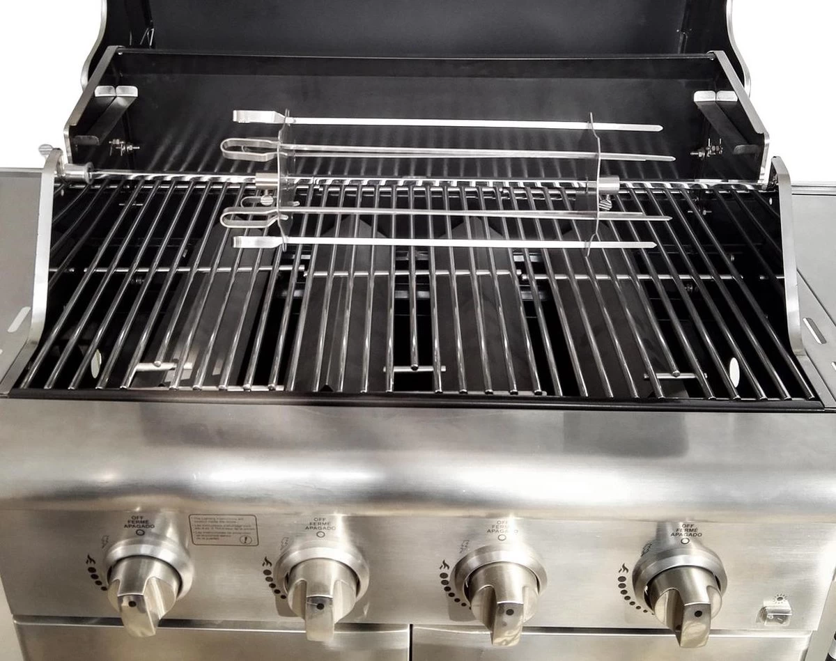 BBQ Rotisserie Kebab Spiezen Set (universele Set Geschikt Voor De Meeste Rotisseries / BBQ Spitten) 11 BBQ Rotisserie Kebab Spiezen Set (universele Set Geschikt Voor De Meeste Rotisseries / BBQ Spitten) - Afbeelding 9