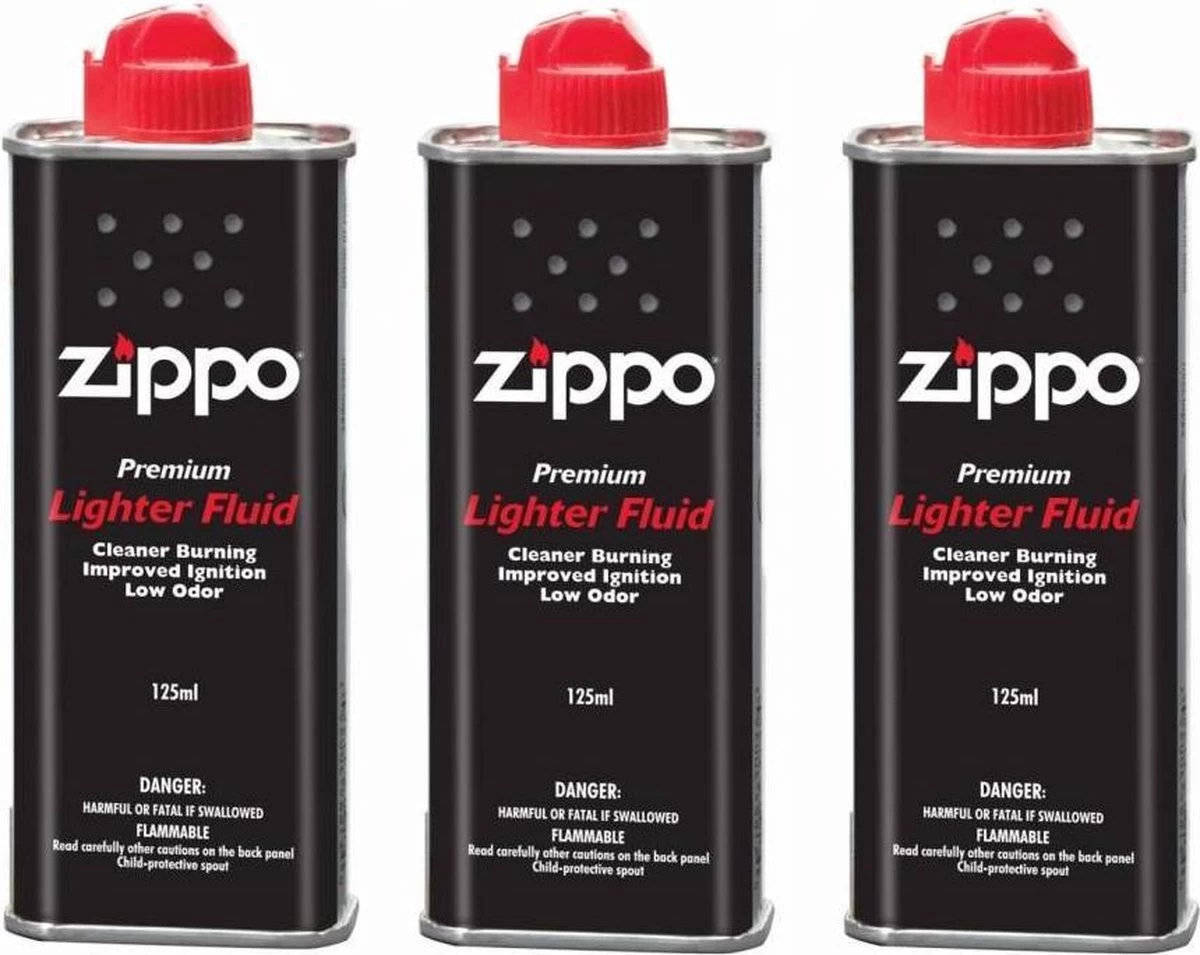Zippo Originele Zippo Benzine Vloeistof - 125 ML - 3 Stuks 3 Zippo Originele Zippo Benzine Vloeistof - 125 ML - 3 Stuks