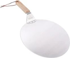 Nowad Pizzaschep RVS Rond Voor BBQ En Oven - 30,5 Cm - Pizzaspatel - Taartschep - Houten Handvat - Ophangbaar - Rond - Vaatwasbestendig - Keukenaccessoires -Merkloos Winkel 1200x992 1