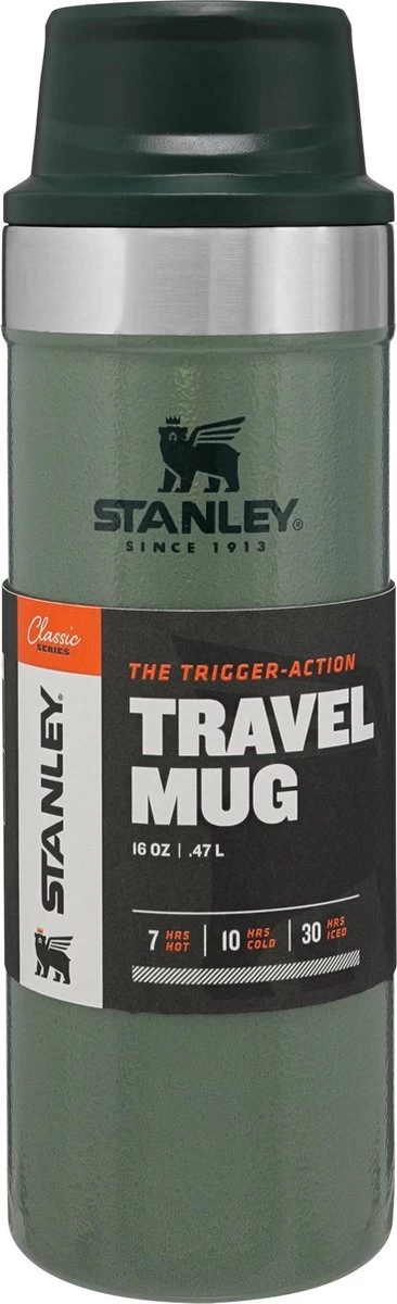 Stanley Trigger-Action Travel Mug 0.47L - Thermosfles - Hammertone Green 13 Stanley Trigger-Action Travel Mug 0.47L - Thermosfles - Hammertone Green - Afbeelding 11