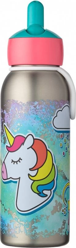 Mepal – Isoleerfles Flip-up Campus – Unicorn – Waterfles Met Rietje – Houdt Je Drankje Tot 9 Uur Warm En 12 Uur Koud – Drinkfles Voor Kinderen – Thermosfles -Merkloos Winkel 371x1200