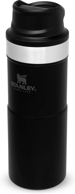 Stanley Trigger-Action Travel Mug 0.35L - Thermosfles - Matt Black -Merkloos Winkel 464x1200 1