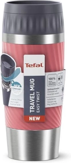 Tefal Travel Mug Easy Twist Thermobeker - Koraalrood - 0,36 Liter -Merkloos Winkel 522x1200 1