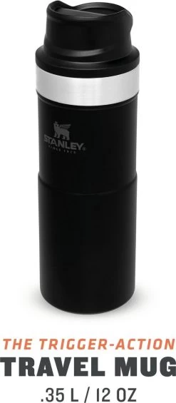 Stanley Trigger-Action Travel Mug 0.35L - Thermosfles - Matt Black -Merkloos Winkel 525x1200