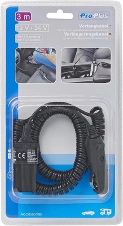 Proplus Verlengkabel Sigarettenaansteker 3m 12/24 Volt 3 Ampère -Merkloos Winkel 656x1200