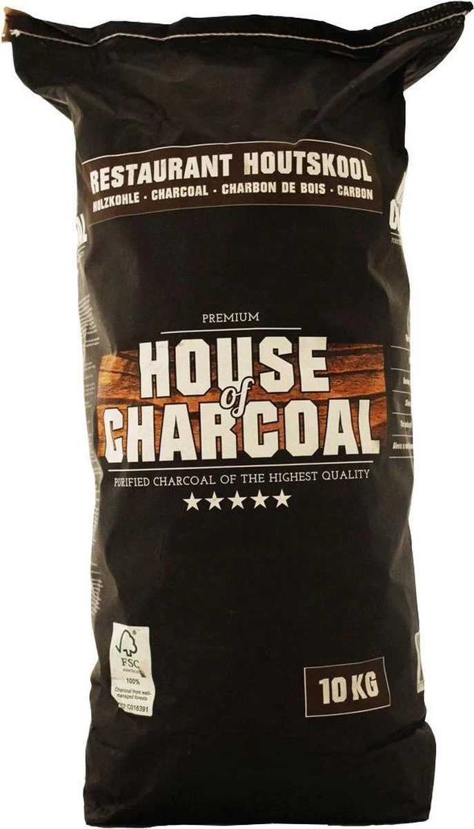 House Of Charcoal Acacia Restaurant Houtskool FSC 10kg 3 House Of Charcoal Acacia Restaurant Houtskool FSC 10kg