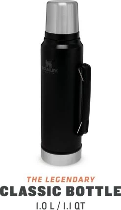 Stanley The Legendary Classic Bottle 1,00L - Thermosfles - Matte Black -Merkloos Winkel 692x1200