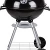 BBQ Collection Houtskoolbarbecue - Kogelbarbecue 45 X 60 Centimeter - Ronde Barbecue - Barbecue Op Wielen - Zwart - Metaal -Merkloos Winkel 735x1200