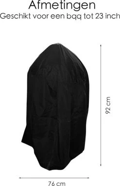 BBQ Beschermhoes - Voor Kamado - Universeel - Tot 23 Inch - Zwart -Merkloos Winkel 774x1200 1