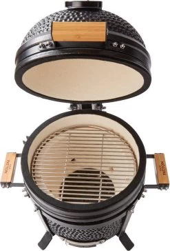 Patton Kamado 15" - Tafel Model - Keramische Barbecue - Premium Black - Medium - Compleet - Mat Zwart -Merkloos Winkel 814x1200