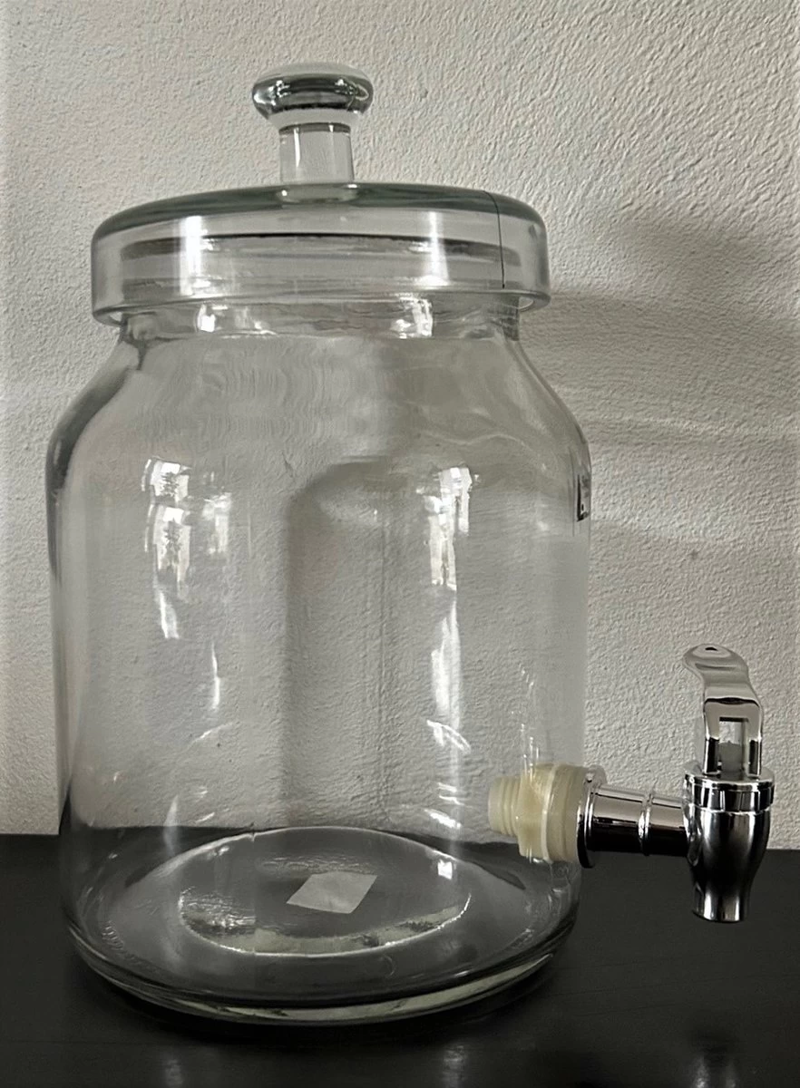 Merkloos Glazen Pot Met Deksel En Kraantje 3 Merkloos Glazen Pot Met Deksel En Kraantje