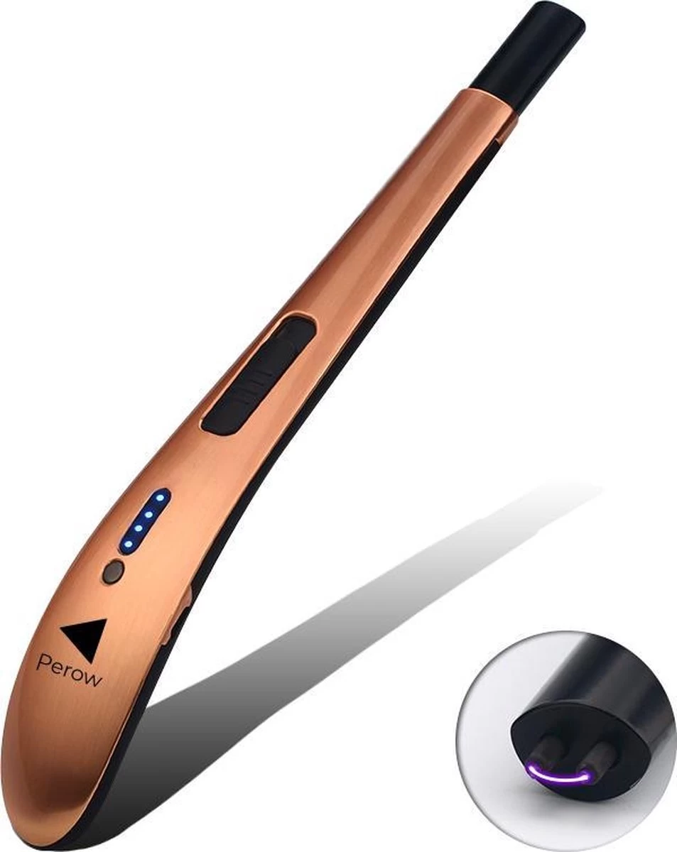 Oplaadbare Lange Elektrische Aansteker - Rose Goud - Duurzame Plasma Aansteker - Inclusief Cadeauverpakking - BBQ - Kaarsen 6 Oplaadbare Lange Elektrische Aansteker - Rose Goud - Duurzame Plasma Aansteker - Inclusief Cadeauverpakking - BBQ - Kaarsen - Afbeelding 4