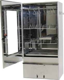 2-L Home & Garden XL Rookoven - RVS - 80x40x28 Cm - 3 Etages -Merkloos Winkel 958x1200